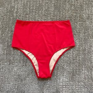 Kortni Jeane Cut High Bottoms in Red